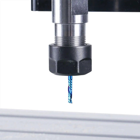 Nano Blue Coat Flat Nose End Mill Set With One Flute Spiral Upcut CNC Router Bits For Milling And Engraving 3.175mm Cutter