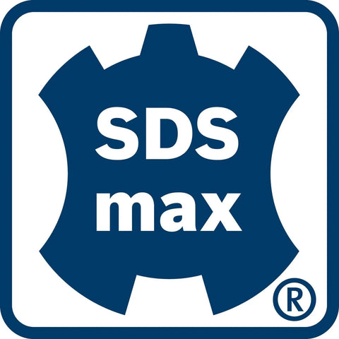 SDS-Max adapter logo, compatible with Beefed-Up 6-Inch 2-Piece Rotary Hammer Core Bit with Wave Design, Bosch HC7508.