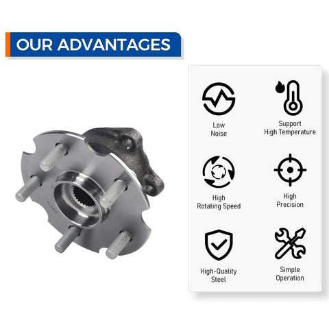 Rear Wheel Hub Bearing Assembly Fits 2015-2017 Lexus NX200t, 2018-2019 NX300, 2015-2019 NX300h, 2006-2018 Toyota RAV4 with features