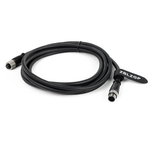 M12 A Coded 12 Pin Male To Female Shielded Signal Cable For Cognex Camera Industrial Ethernet I O Extension RS232 Cable