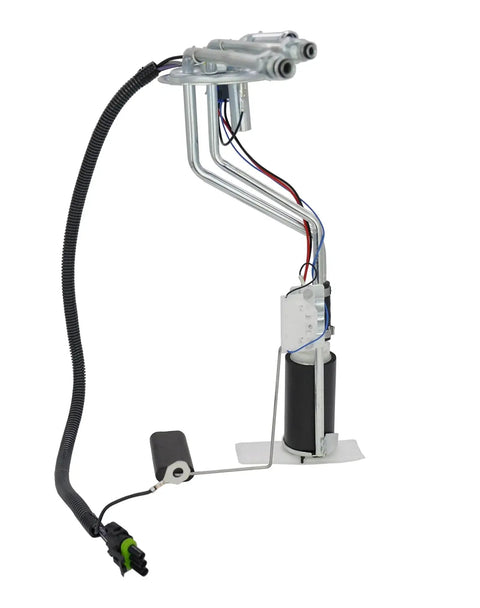 Gas Fuel Pump Module Assembly For 1996 1997 Chevrolet Tahoe And GMC Yukon V8 5.7L 2-Door SP12N2H Replacement With Harness Codes VCF VRX Durable Fuel Pump And Sender Unit Easy Install displayed vertically showing wiring and connectors.