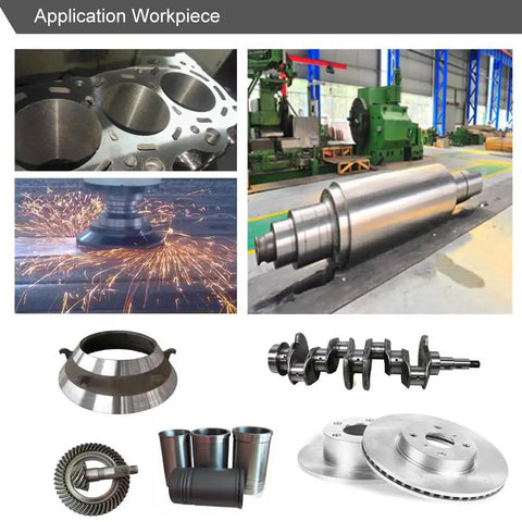 Round Solid CBN Inserts For Hardened Steel And Cast Iron High Speed Lathe Tooling RNGN Series application on industrial components