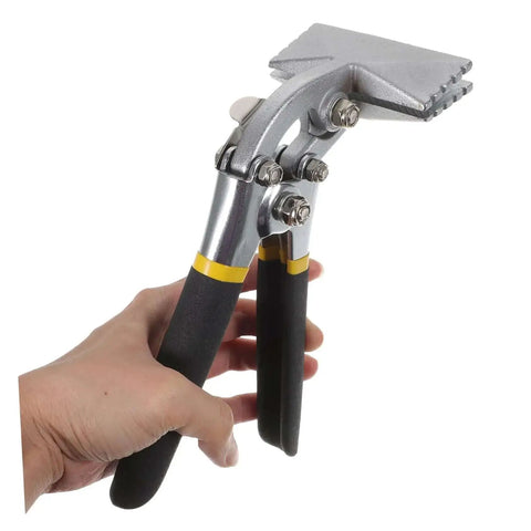 3 Inch Hand Seamer Metal Bending Tool for Sheet Metal and Roofing, straight jaw pliers with anti-slip clamps for precise bends.