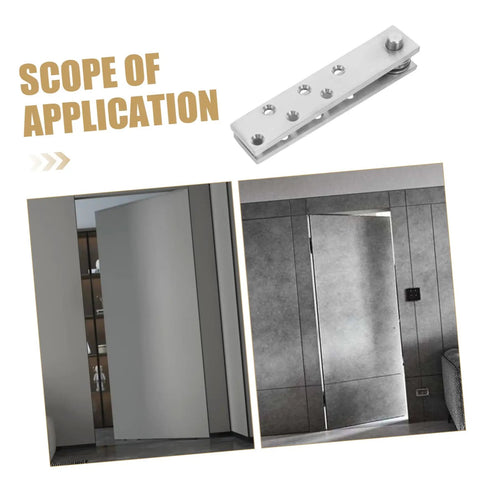 360 Degree Heavy Duty Stainless Steel Pivot Hinges For Hidden Doors With Slick Operation installed in bookcase doors