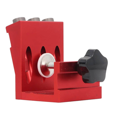 Pocket Hole Jig Set With Steel Bushings And Anodized Aluminum Body Delivers Precise 15 Degree Dowels For Woodworking