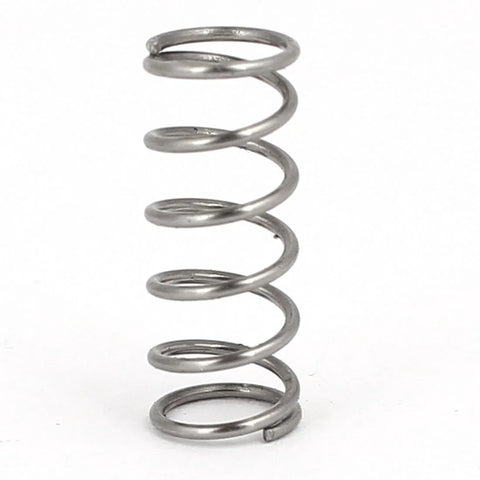 uxcell compression spring, 6mm OD, 0.6mm wire, 15mm free length, 304 stainless steel, silver tone