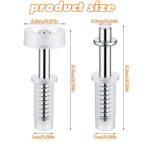 Six Pack Bi-Fold Door Top Roller Guide Wheels With Top Pivot Spring Loaded Bi-Fold Door Hardware Kit product size chart