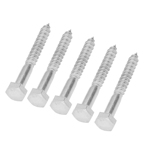 Premium 304 Stainless Steel Half Thread Hex Lag Screws Self Tapping For Wood Carpentry And Outdoor Roof Components Built To Last Beefy Weather Ready M6 And M8 Sizes 50mm To 150mm 25 Pieces Per Pack