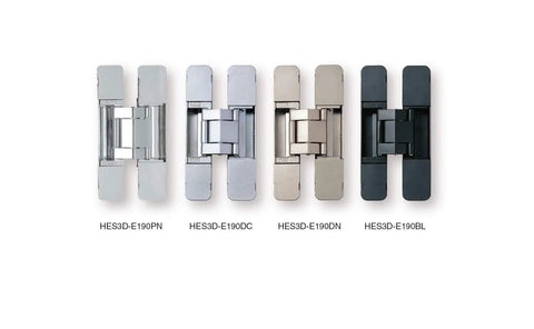 3 Way Adjustable Invisible Concealed Cabinet Hinge With Vertical Horizontal And Depth Adjustments in four finishes