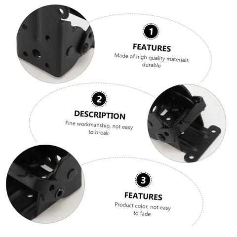 Close-up of Heavy Duty Folding Hinges for Table Legs and Chairs 2 Pack Spring Hinges Easy to Install High Load Bearing.