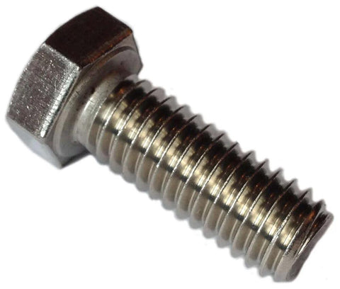 316 Stainless Steel Hex Head Bolts 3/8-16 X 1 Inch Coarse Thread Pack Of 20 For Marine And Outdoor Use, rust resistant, close-up