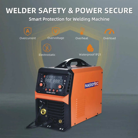 All In One 200A Welder For Pros 4 In 1 Gas MIG Flux Core MIG Stick Lift TIG Portable Weld Machine Dual Voltage 110V 220V IGBT Inverter
