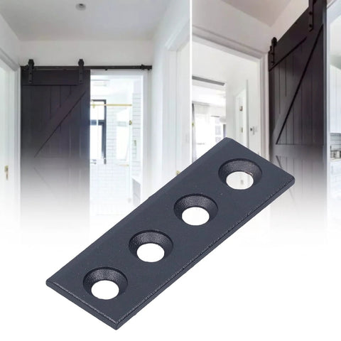 Rock Solid Carbon Steel Barn Door Track Connector Plate For Sliding Doors 8x2.7cm Easy Install Hardware Kit with screws and wrench included