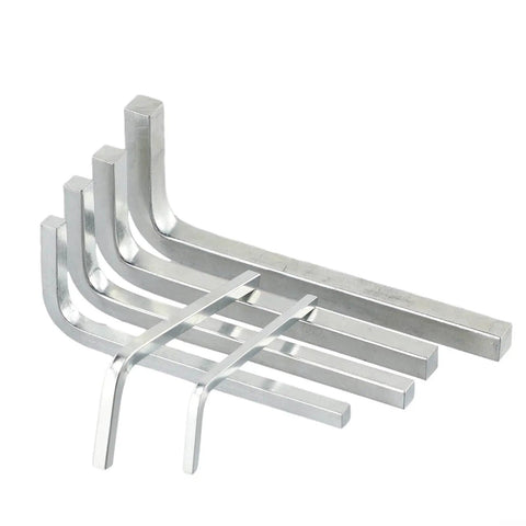 Six Piece Square Head Wrench Set L Shape Wrenches In Chrome Vanadium Steel For Tightening And Removing Square Screws Includes Sizes 3mm 4mm 5mm 6mm 7mm And 8mm Durable Pro Grade Kit Built Tough For Quick Fixes