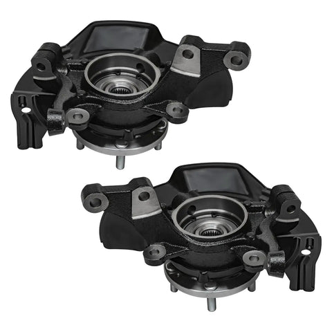 Front 2Pc Steering Knuckles And Wheel Bearing Hubs Assembly Replacement For 2011 Hyundai Sonata 2.4L With Sport Suspension