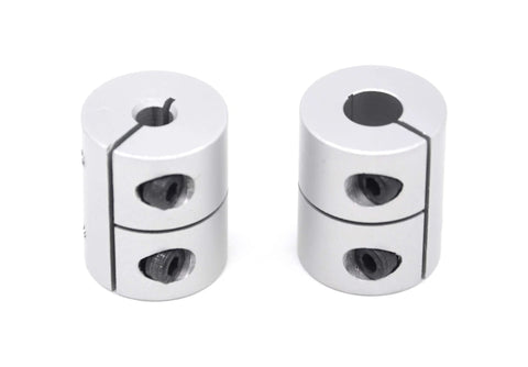 Befenybay aluminum shaft couplings, 25 mm length, 20 mm diameter, 5–8 mm bore, clamp style, pack of 2.
