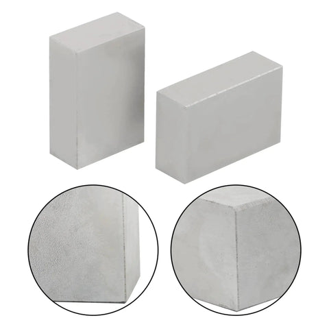 No Hole Accuracy Block Set 2 Pieces 1 By 2 By 3 Inch Machinist Blocks For Pro Grade Precision Grinding Layouts And Inspection Hardened Tool Steel