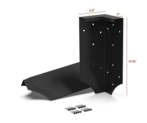 Corner Brackets For Raised Garden Beds With Securing Lip No Fuss DIY Garden Build, Fits 2x12 Lumber, Set Of 4, Rust Resistant Steel
