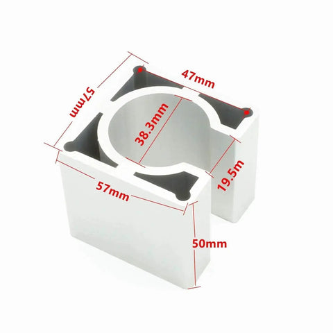 Nema23 Stepper Motor Mount Bracket Aluminum Alloy Mounting Plate For 57 Stepper Motor CNC Router dimensions shown in image
