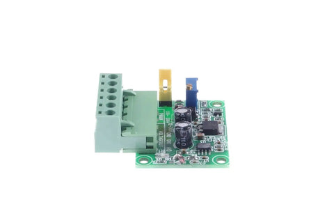 Plug and Play PWM to 0-10V Conversion Module for PLCs and Industrial Controls, digital to analog interface close-up view.