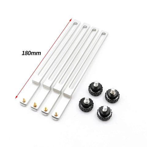 Four Piece BGA Jig Fixture Set For Rework Station, Aluminum Alloy PCB Clamp Tools, 180mm Platform Components