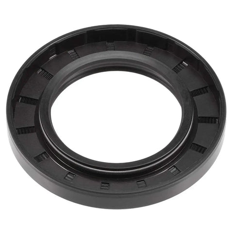 Heavy Duty Oil Seal For Bearing Shaft 50x80x10mm Nitrile Rubber 70A With Spring And Double Lip Black