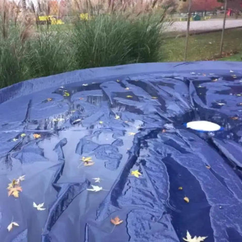 Pool Cover Drainer Kit For Above Ground Pools Premium Siphon With 16 Feet Hose And Pump on rainy pool cover.