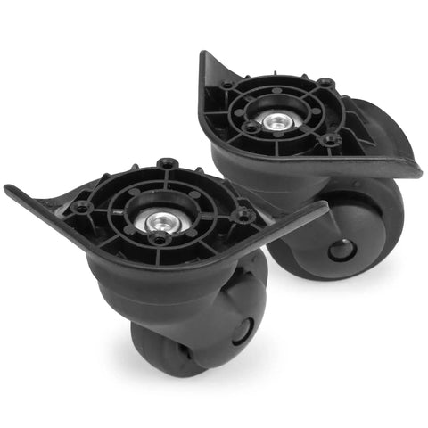 1 Pair Luggage Replacement Swivel Caster Wheels With 360-Degree Rubber Trolley Wheel Kit for Suitcase Repair and Travel