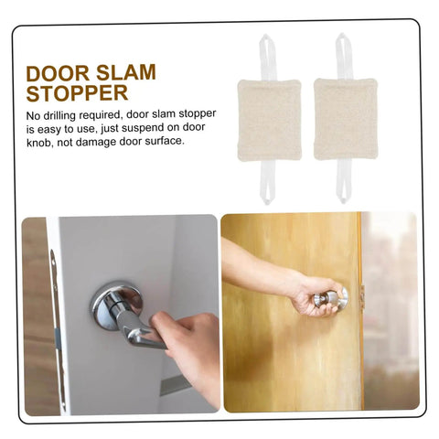 Three Piece Door Silencers No Drill Easy Install Cushions For Noise Reduction Door Slam Stoppers Protect Fingers And Walls