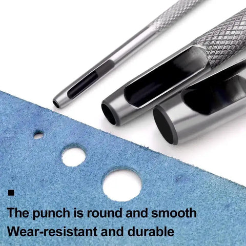16mm Hollow Hole Punch For Leather Craft Round Carbon Steel Punch Tool With Knurled Handle Works Like A Champ For DIY Projects