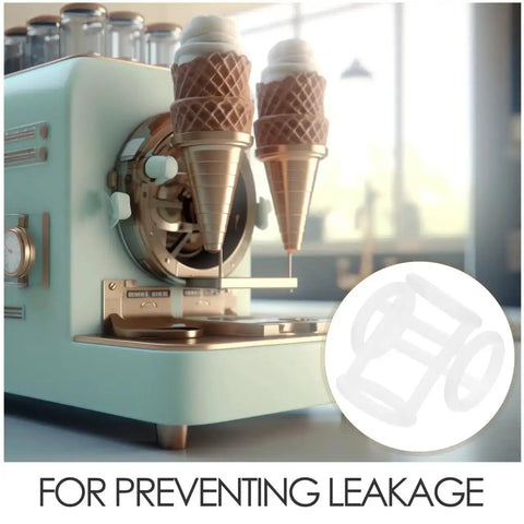 Ice Cream Machine Seal Rings Silicone Gaskets Replacement Parts For Commercial Ice Makers Leak Proof Food Grade Seals Easy Fit