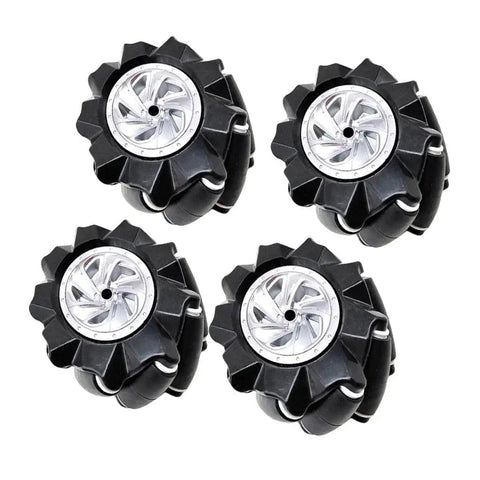 4 Pack Omni Directional Robot Wheels With Integrated Wheel Leather And Hub For DIY Toy Cars High Hardness Plastic