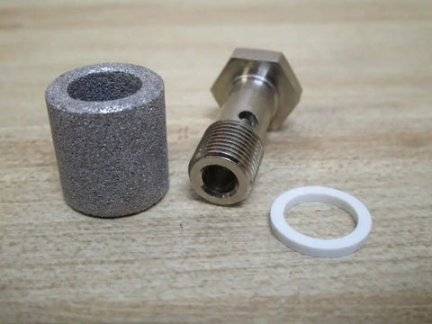 Exhaust Choke Silencer For Pneumatic And Hydraulic Equipment One Eighth Inch Fine Thread One Inch Length Replacement Part 3341051100