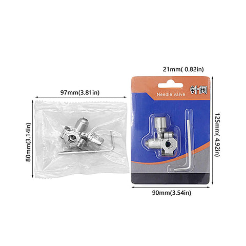 Needle valve kit for refrigerators BVP31 with wrench, blue packaging, Amazon brand