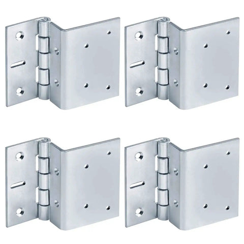 4 Inch Offset Door Hinges Built Tough Five Knuckle Partial Wrap Chest Hinge For 1 Inch Thick Doors 4 Mm Thick Electro Galvanized Steel