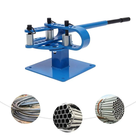 Beefy Workhorse Pipe Bender With 7 Dies One And A Half Inch Benchtop Tube Bending Machine for Steel, Copper, and Aluminum