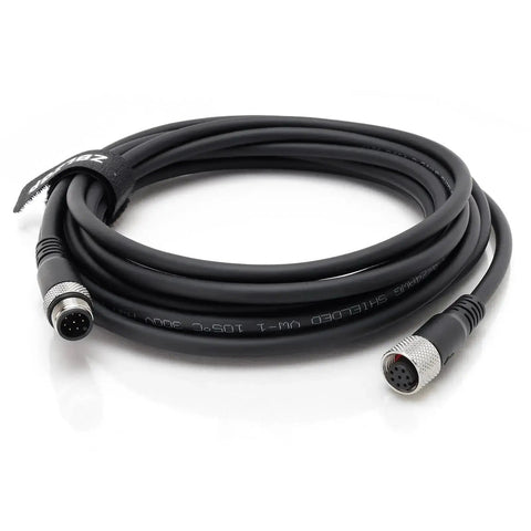 M12 8 Pin Waterproof Actuator Cable With Straight Male To Female Connector Shielded Aviation Sensor Cable