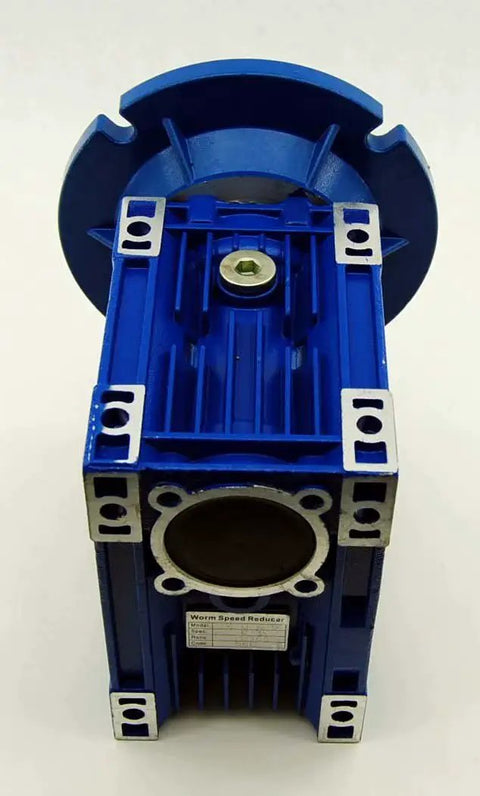 Industrial Worm Gear Speed Reducer 20 To 1 With 56C Flange 2.05 HP Input 1750 RPM Hollow Five Eighths Inch Shaft One And Seven Eighths Inch Long Keyed MRV063