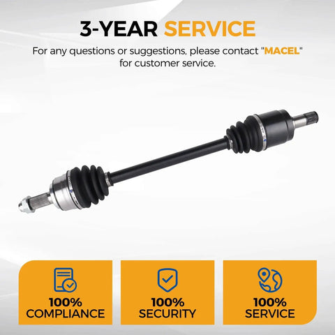 CV Axle Assembly 664309 Front Left Driver Side Fits 2011 2012 2013 Honda Odyssey EX EX L LX Replacement Part For Front Wheel Drive With Durable Build And Smooth Performance
