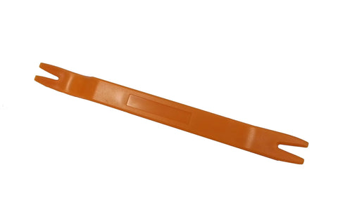 Orange plastic forked prying tool for GM stepper motor repair kit component