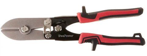 Five Blade Hand Crimper For HVAC Ductwork, Nine And A Half Inch Red Finish Tool for Galvanized Sheet Metal Crimping