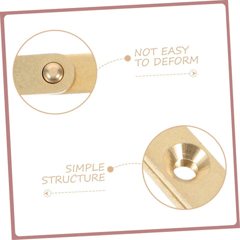 Close-up of Heavy Duty Hidden Door Pivot Hinges Copper Rotating Hinge Set Two Pack with smooth shaft for secret doors