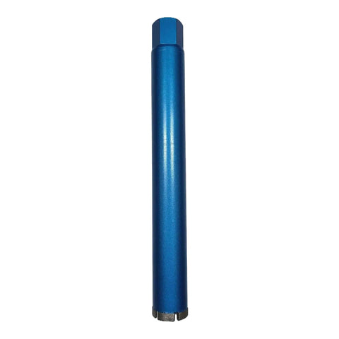 Front view of 2 Inch Diamond Core Drill Bit For Wet Drilling, Pro Grade Laser Welded Core Bit For Hard Concrete Masonry Brick And Block, 15 Inch Drilling Depth, 1-1/4 To 7 Arbor, Heavy Duty Wet Core Bit