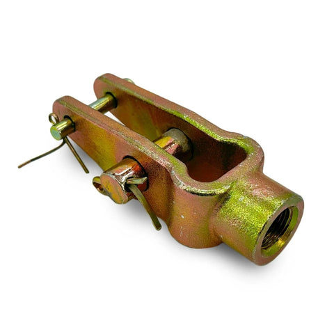 Four Piece Slack Adjuster Double Pinned Straight Clevis Pin Kit With Pins Five Eighths Inch Threaded For Air Brake Chambers
