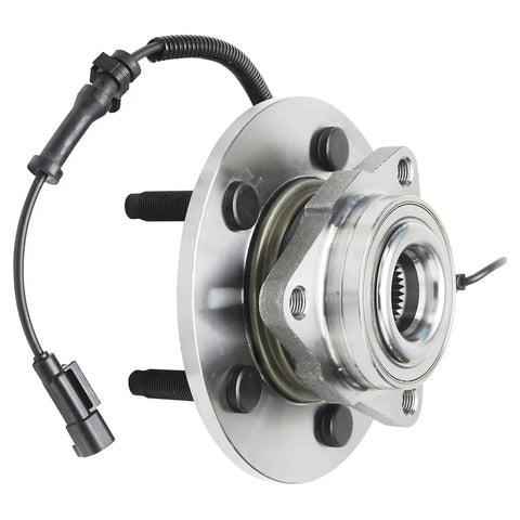 Front Wheel Bearing Hub Assembly For 2009 2010 2011 Dodge Ram 1500 Replacement Kit with 5 Lug 3 Bolt Triangular Flange ABS Sensor
