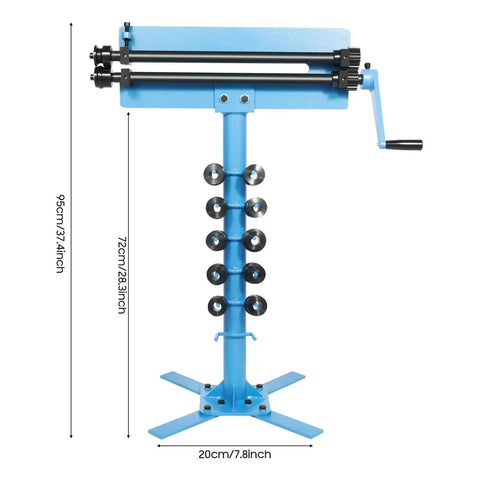 Heavy Duty Metal Bead Roller With Six Dies For Sheet Metal Forming, Pro Grade Bead Roller Machine For Auto Body, 18 Inch Throat Depth