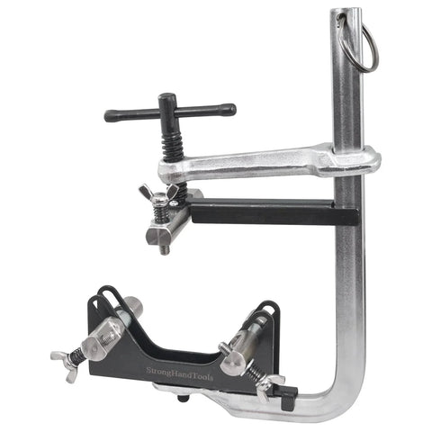 Strong Hand Tools CPL45 pipe fit-up clamp for 2–4 in pipes, welding alignment tool, metal construction.