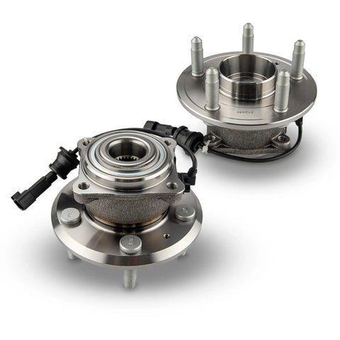Rear Wheel Bearing Hub Assembly With ABS For Chevy Equinox 2010 2017 And GMC Terrain 2010 2017 5 Lug 2 Pack Wheel Bearing Replacement Premium Grade Durable Steel Sealed Bearings OEM Style Fit Easy Install.