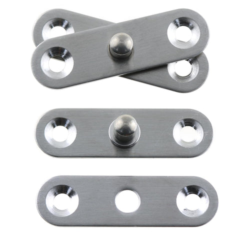 4 Piece Set 360 Degree Invisible Door Hinge Made From Stainless Steel 304 Concealed Pivot Hinge For Cupboard Doors Interior Doors And Screen Doors Built To Last Durable Corrosion Resistant Easy Install Hidden Hinge With Smooth Quiet Operation