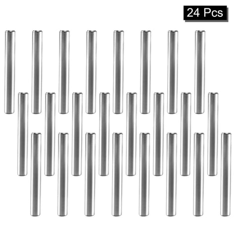 24 Pack Five Millimeter By Forty Millimeter Dowel Pins 304 Stainless Steel Pegs For Shelves And Furniture Supports